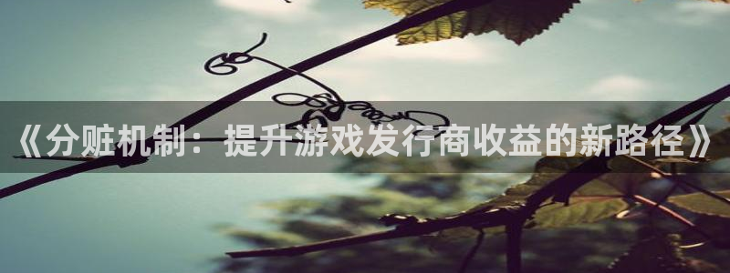 ag街机子股价：《分赃机制：提升游戏发行商收益的新路径》